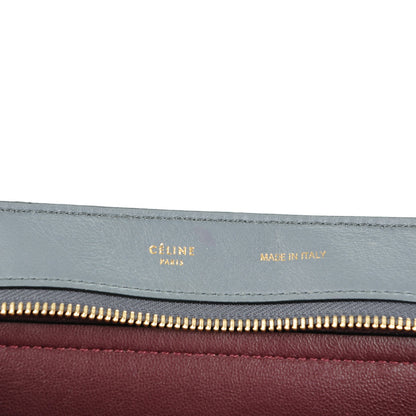 Celine Smooth Calfskin Suede Medium Tri-Color Trapeze Yellow 6 of 9