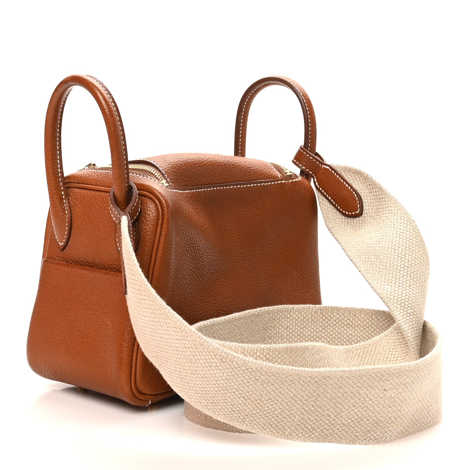 Hermes Barenia Faubourg Mini Lindy 20 Fauve Ficelle 3 of 11