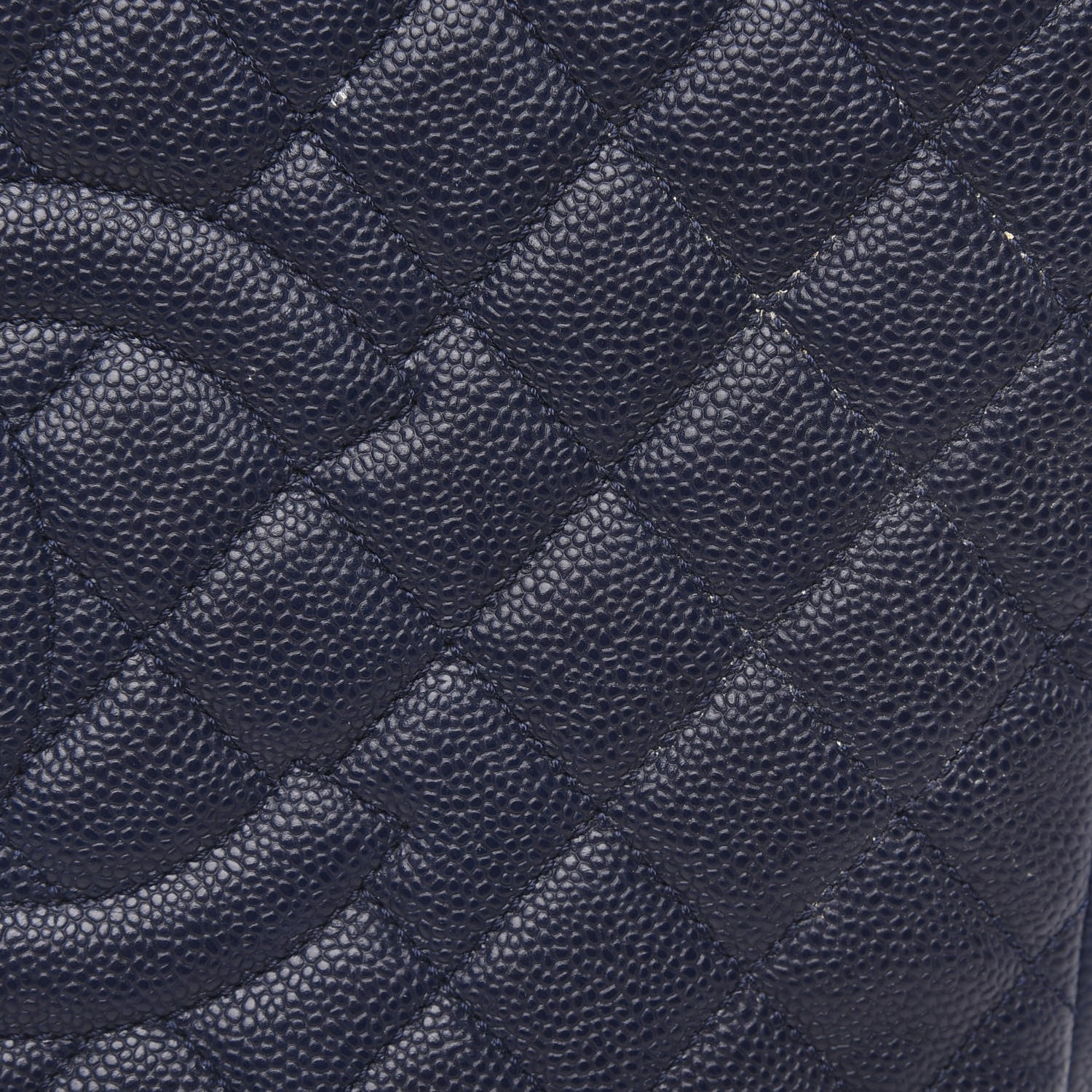 Chanel Caviar Quilted Grand Shopping Tote GST Dark Navy Blue 12 of 13