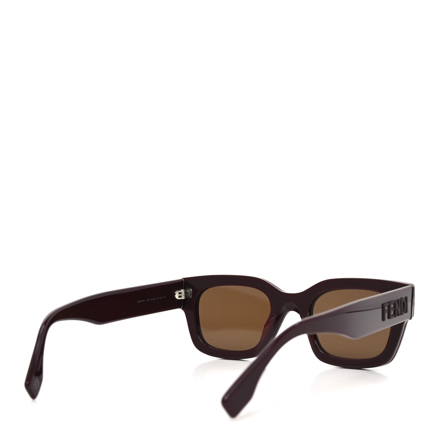 Fendi Acetate Fendi Square Sunglasses FE40119I Burgundy 4 of 7