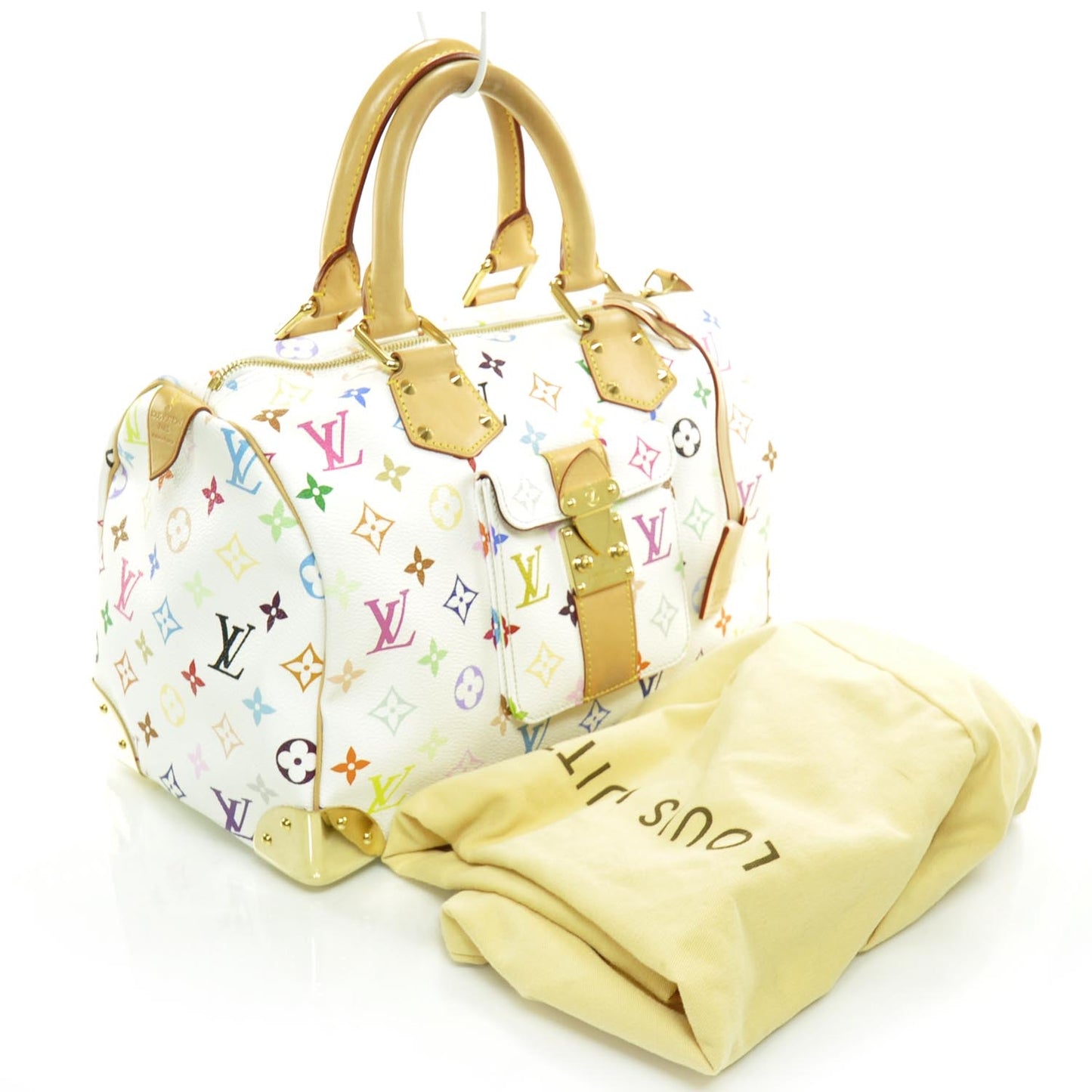 Monogram Multicolor Speedy 30 White