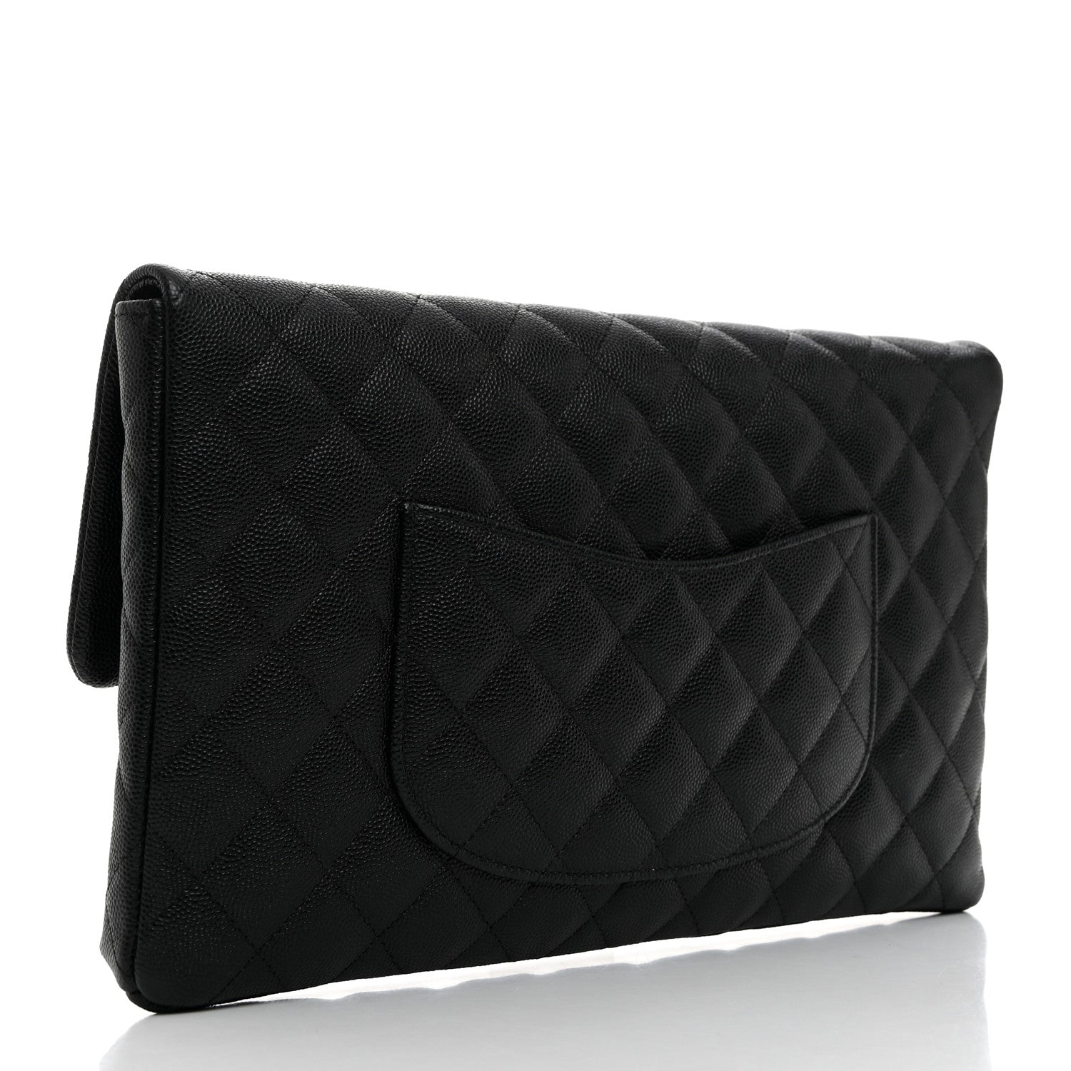 Chanel Caviar Quilted Flap Clutch Black 3 of 8