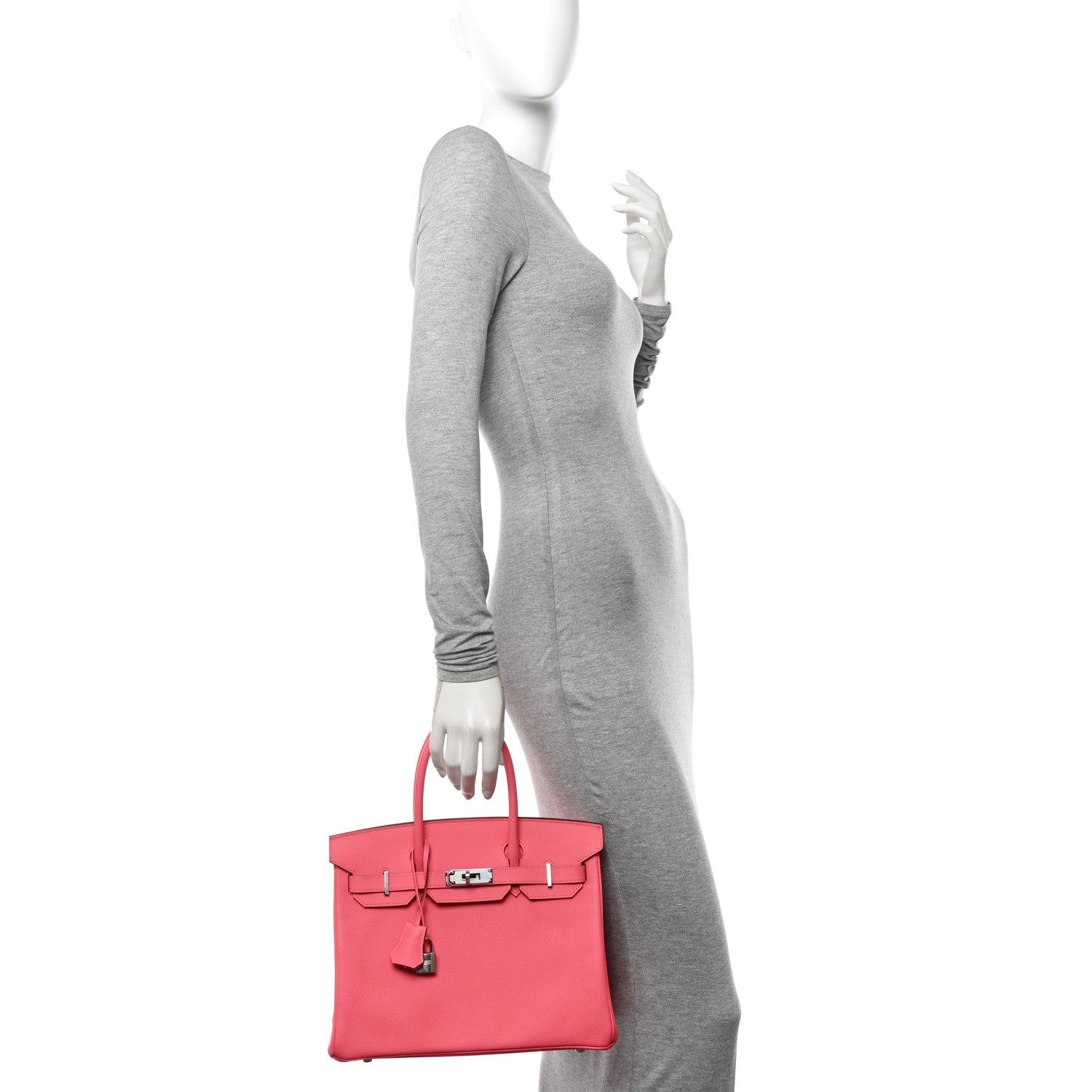 Hermes Epsom Birkin 30 Rose Azalee 2 of 10