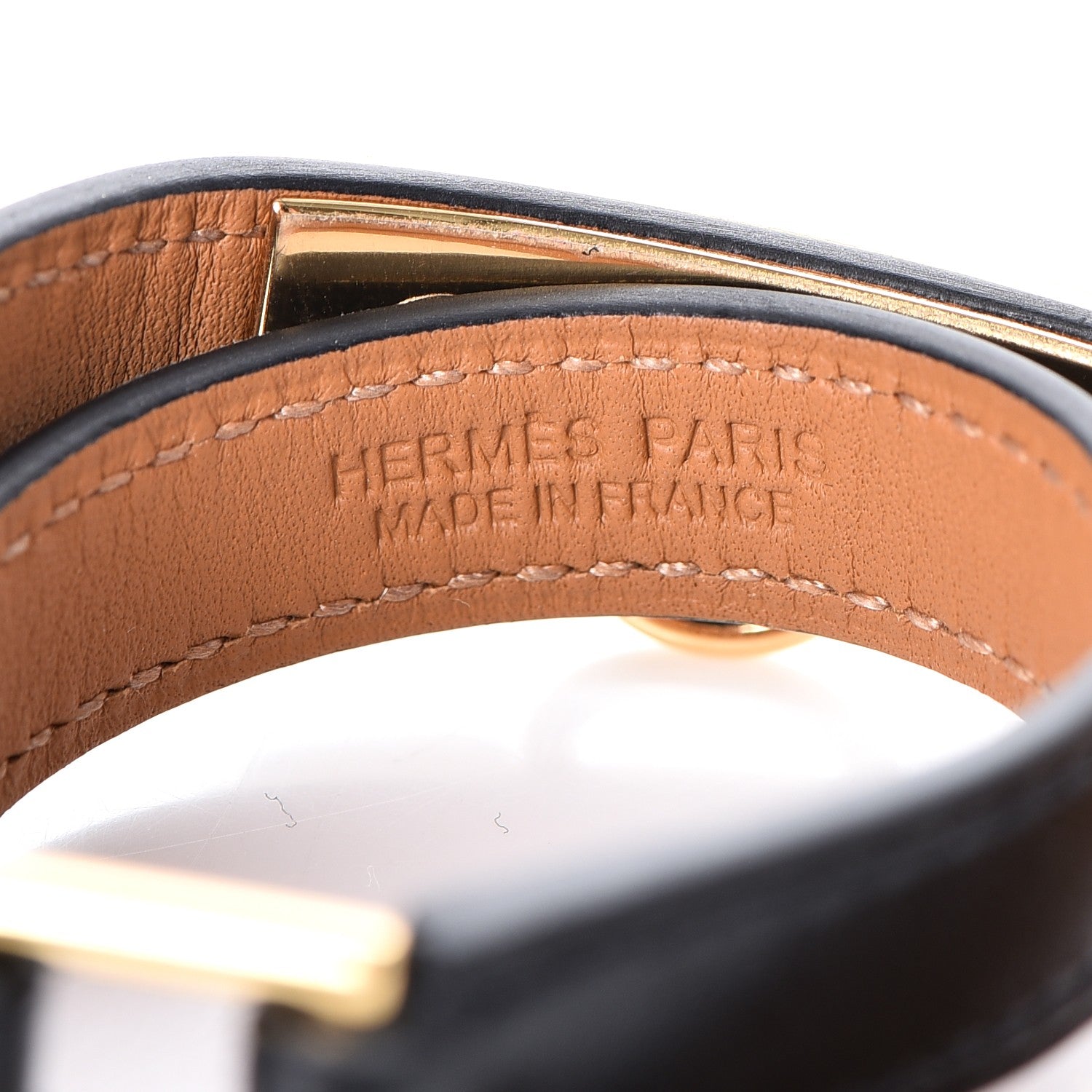 Hermes Chamonix Rivale Double Tour Bracelet XS Black 4 of 8