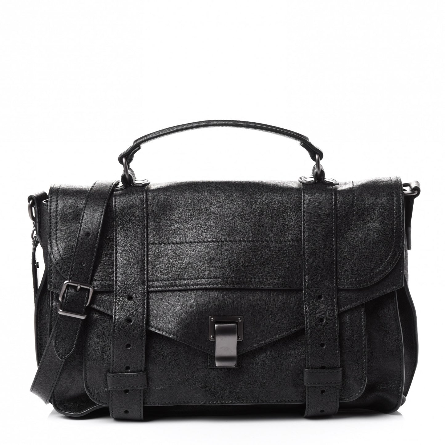 Lambskin Medium PS1 Satchel Black