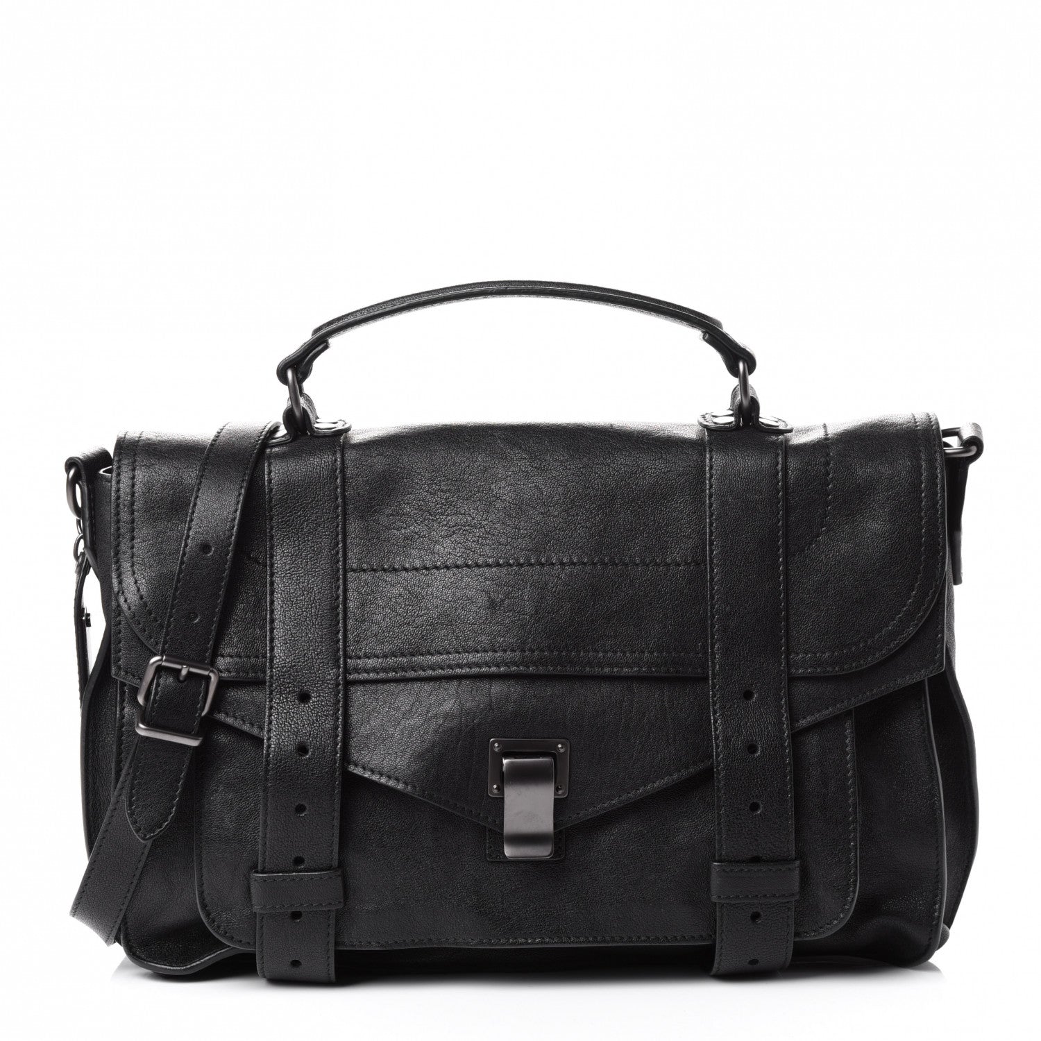 Proenza Schouler Lambskin Medium PS1 Satchel Black 1 of 4