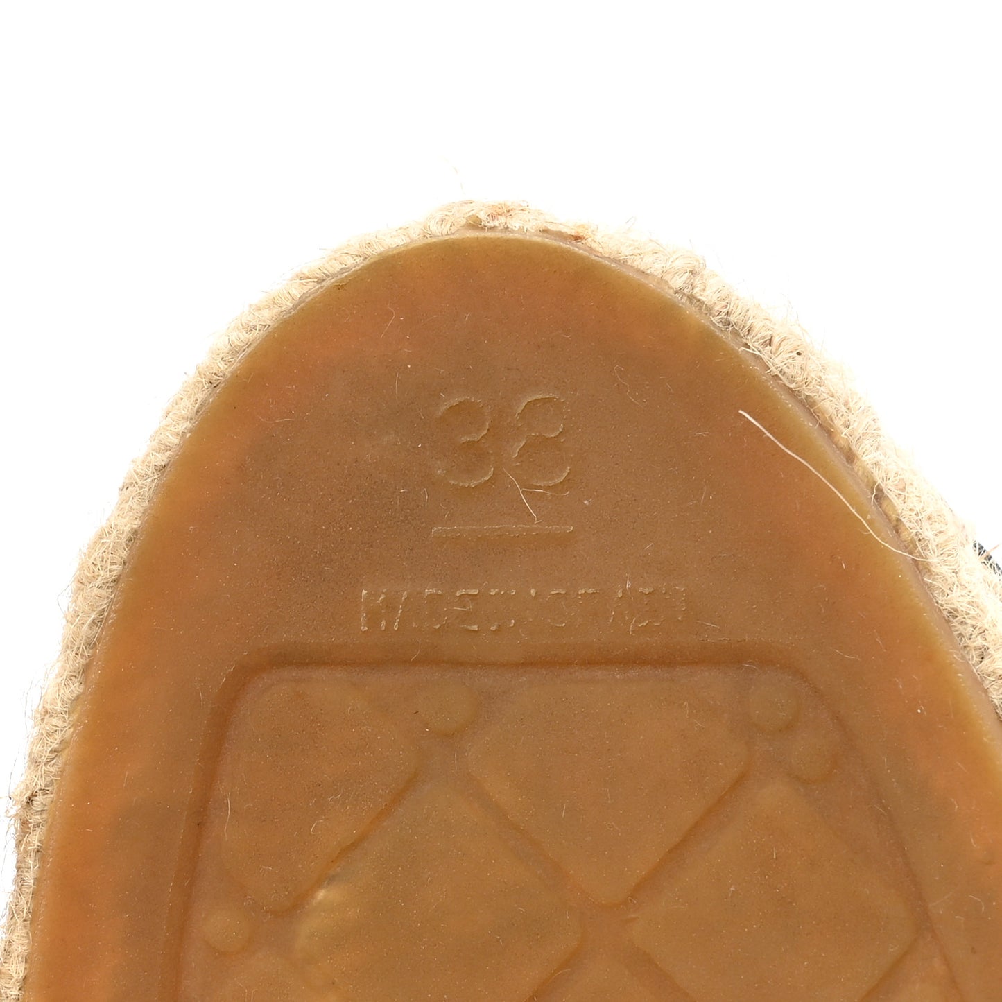 Lambskin CC Espadrilles 38 Beige Black