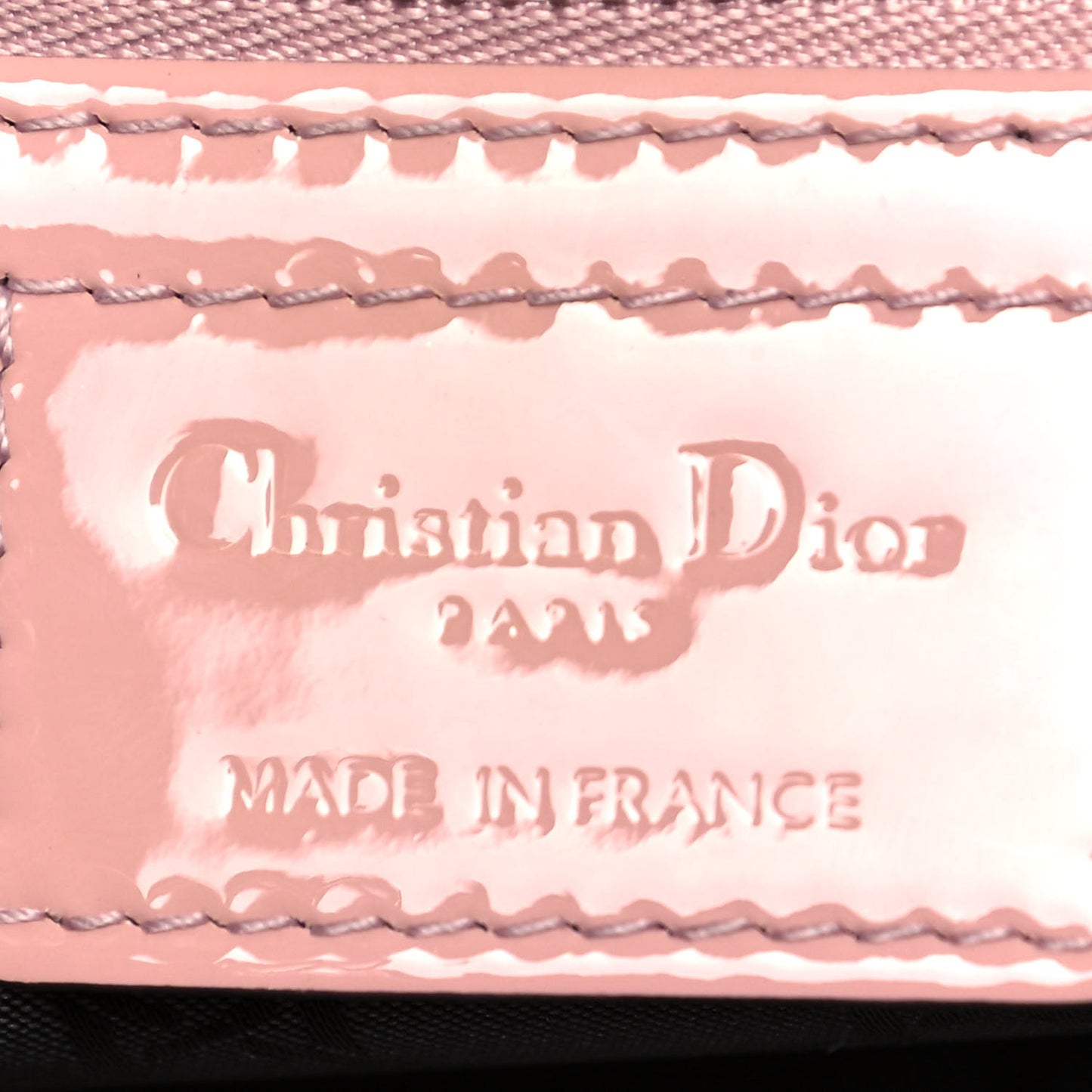 Patent Cannage Medium Lady Dior Rose Clair