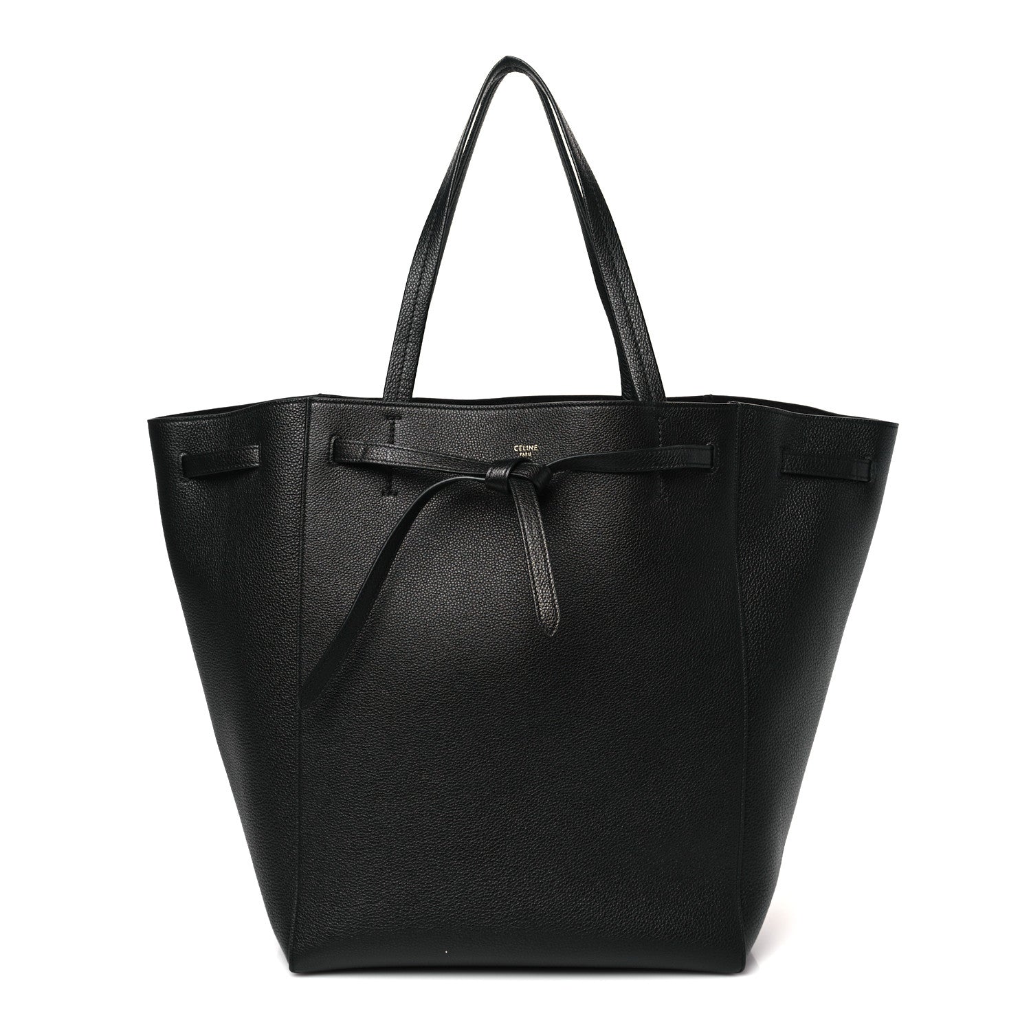 Celine Soft Grained Calfskin Medium Belt Cabas Phantom Black 1 of 9