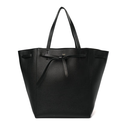 Celine Soft Grained Calfskin Medium Belt Cabas Phantom Black 1 of 9