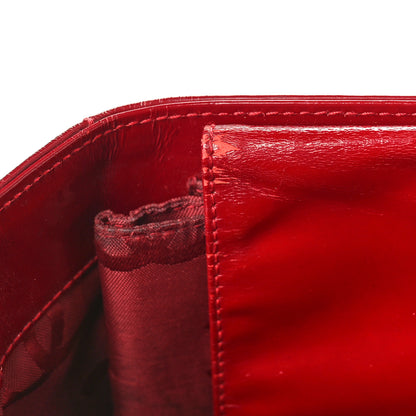 Chanel Patent Chocolate Bar CC Tote Red 12 of 17