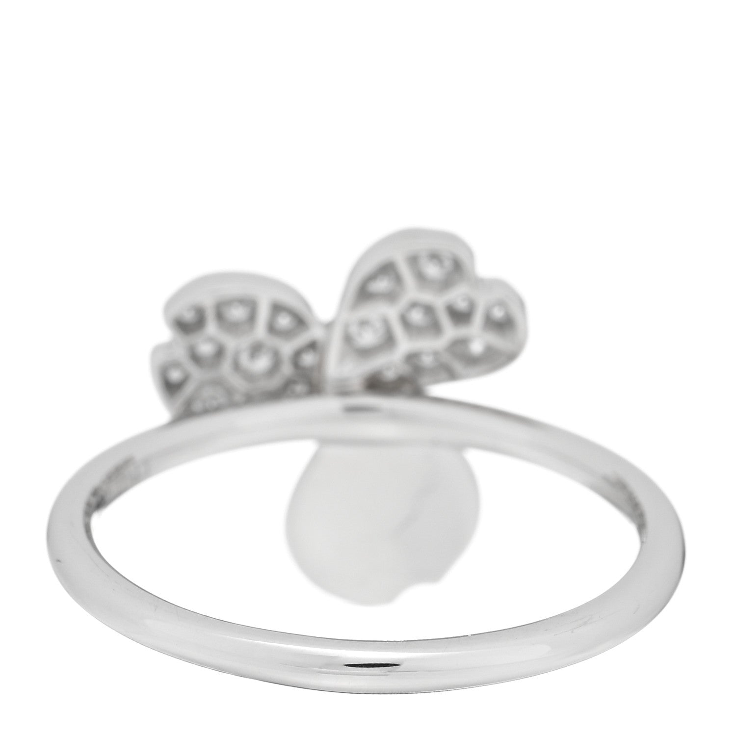 Tiffany Platinum Diamond Paper Flowers Ring 52 6 4 of 5
