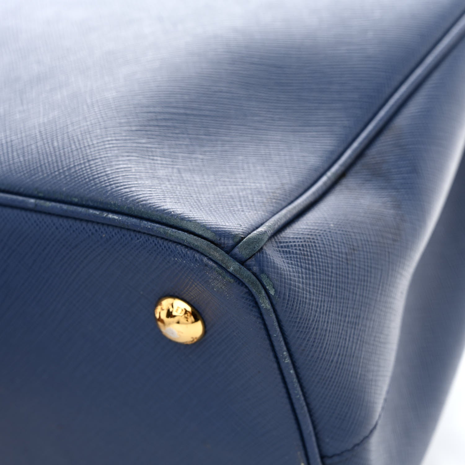 Prada Saffiano Lux Medium Double Zip Tote Bluette 22 of 23