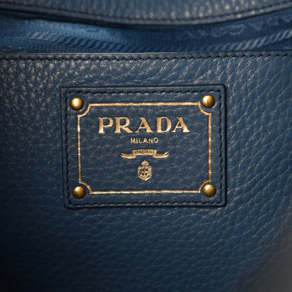 Prada Vitello Daino Tote Cobalto 7 of 8