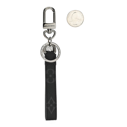 Louis Vuitton Monogram Eclipse Dragonne Bag Charm Key Holder 2 of 4