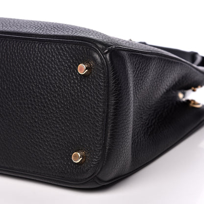 Christian Dior Bullcalf Medium Diorissimo Tote Black Rose Indien 9 of 12