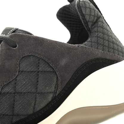 Chanel Mesh Suede Calfskin Quilted Sneakers 39 Black Dark Grey 10 of 10