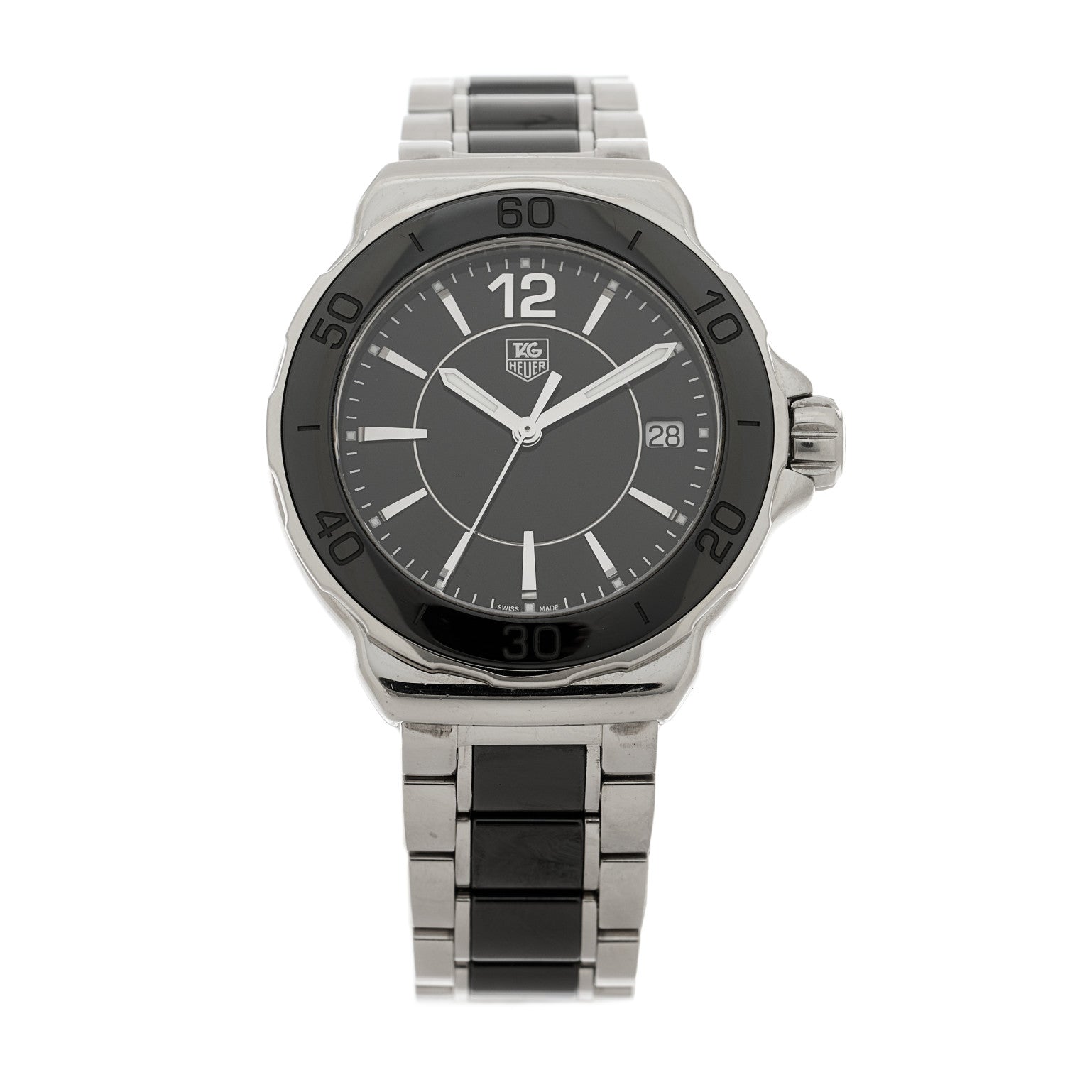 Tag Heuer Stainless Steel Ceramic 37mm Formula 1 Lady Quartz Watch Black WAH1210 1 of 4