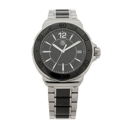 Tag Heuer Stainless Steel Ceramic 37mm Formula 1 Lady Quartz Watch Black WAH1210 1 of 4