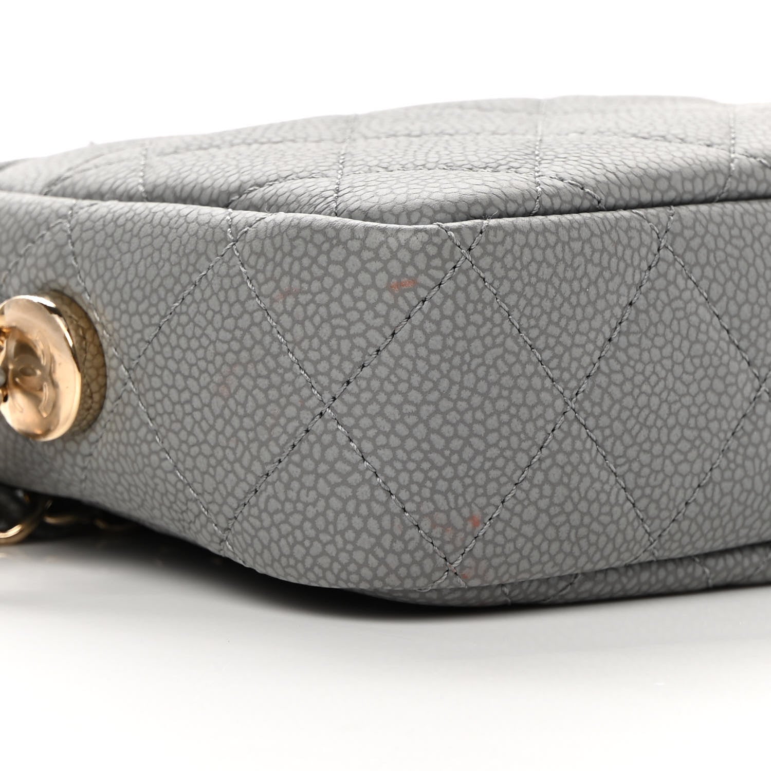 Chanel Caviar Quilted Mini Coco Tassel Camera Case Grey 9 of 12