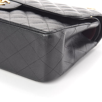 Chanel Caviar Quilted Jumbo Double Flap Black 10 of 10