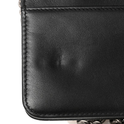 Chanel Caviar Quilted Boy Wallet On Chain WOC Black 12 of 14