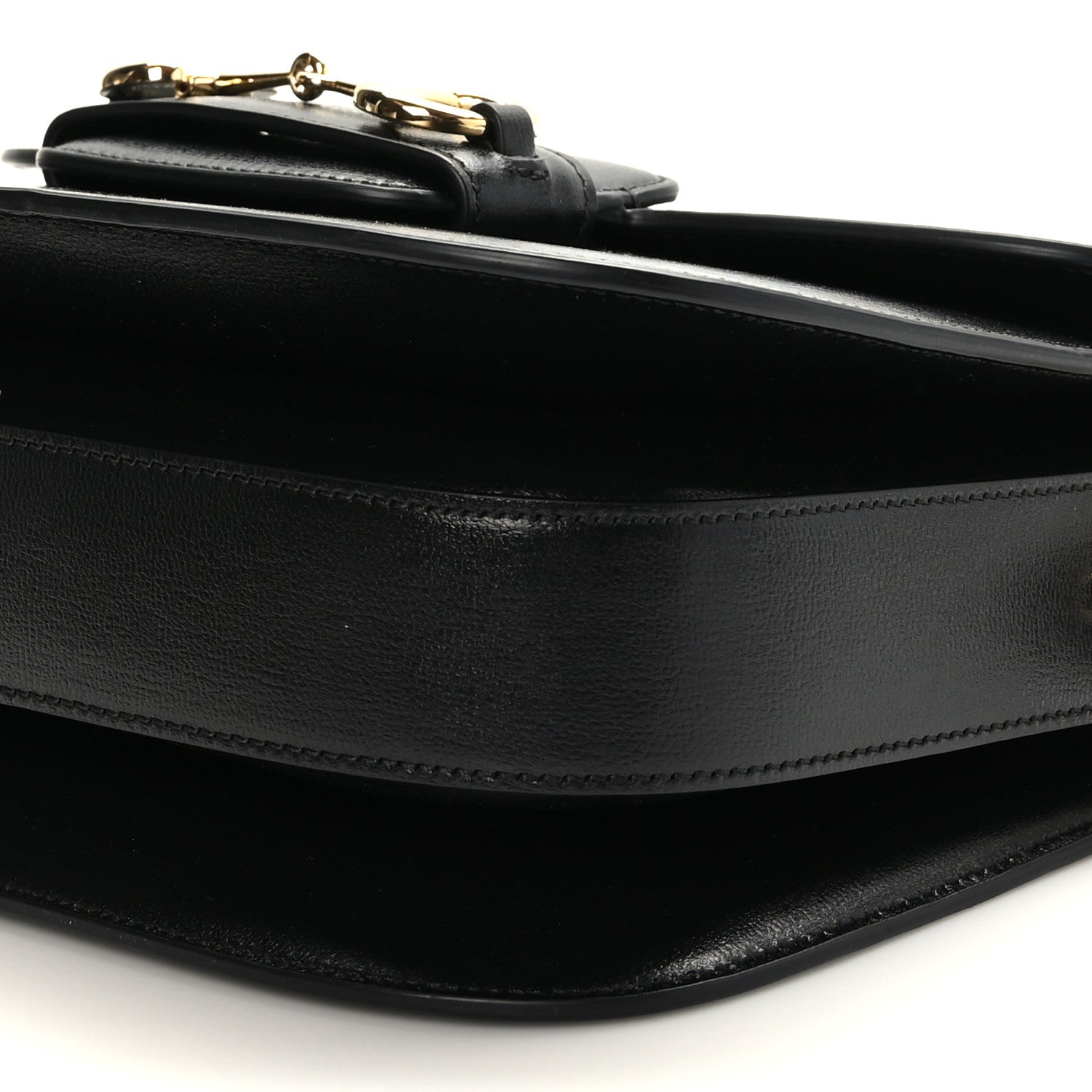 Gucci Azalea Calfskin Horsebit 1955 Shoulder Bag Black 9 of 9