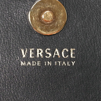Versace Vitello Mini Virtus Chain Clutch Black 6 of 9