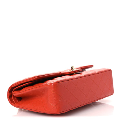 Chanel Caviar Quilted Medium Double Flap Light Red 4 of 12