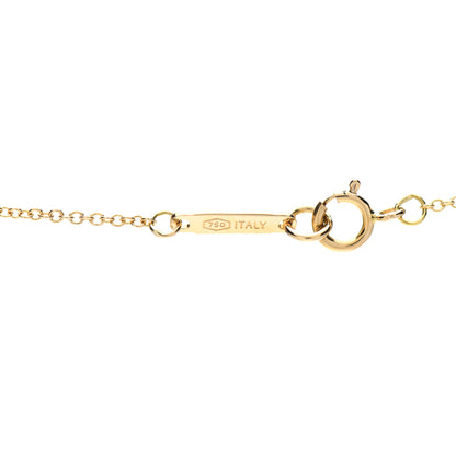 Tiffany 18K Yellow Gold Twist Bow Pendant Necklace 4 of 4