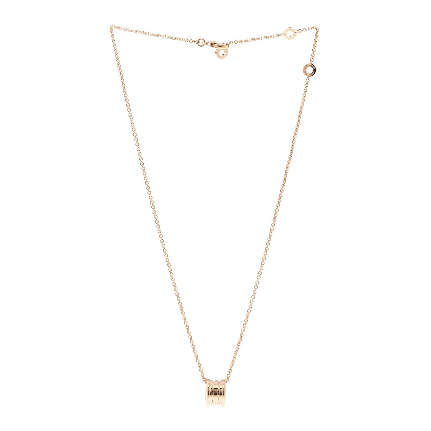 Bulgari 18K Rose Gold B.Zero1 Pendant Necklace 3 of 5