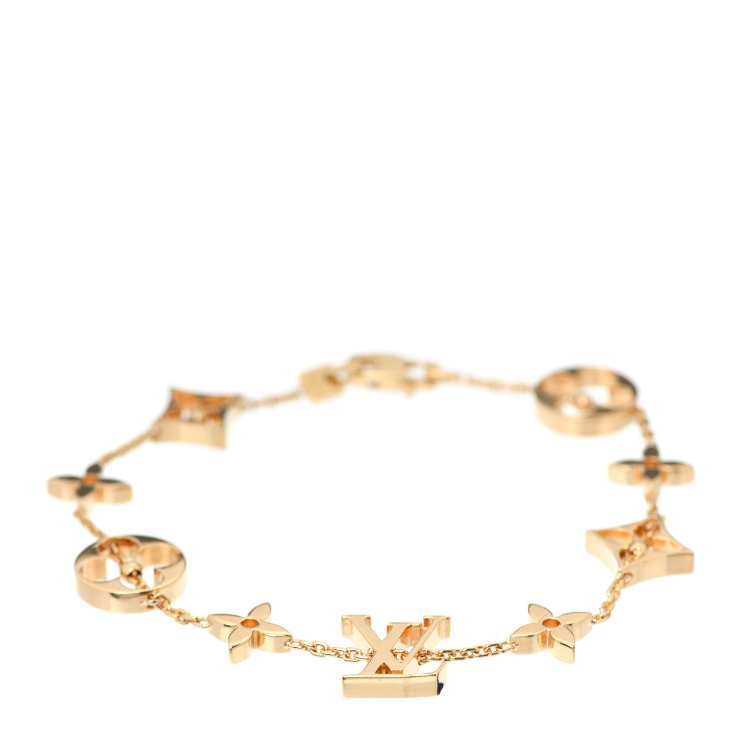 18K Yellow Gold Monogram Bracelet