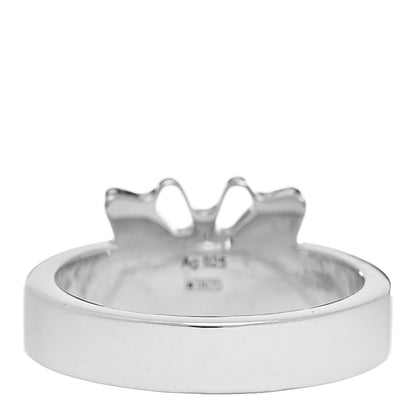 Gucci Sterling Silver Butterfly Band Ring 51 5.75 4 of 7