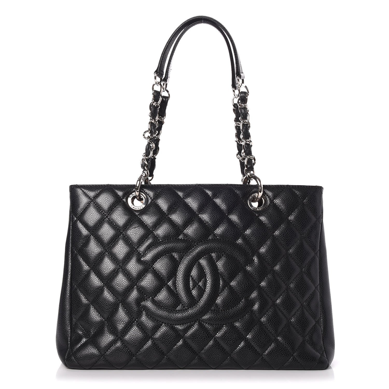 Chanel Caviar Quilted Grand Shopping Tote GST Black 1 of 7