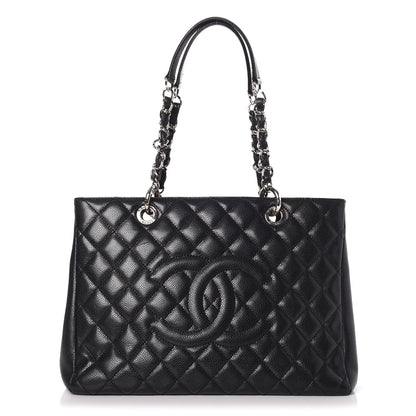 Chanel Caviar Quilted Grand Shopping Tote GST Black 1 of 7