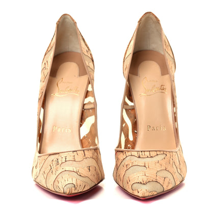 Christian Louboutin So Kate 120 Cork Devore Pumps 38.5 Noisette 3 of 10