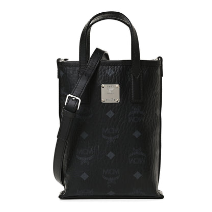 MCM Visetos Mini Crossbody Tote Black 2 of 14