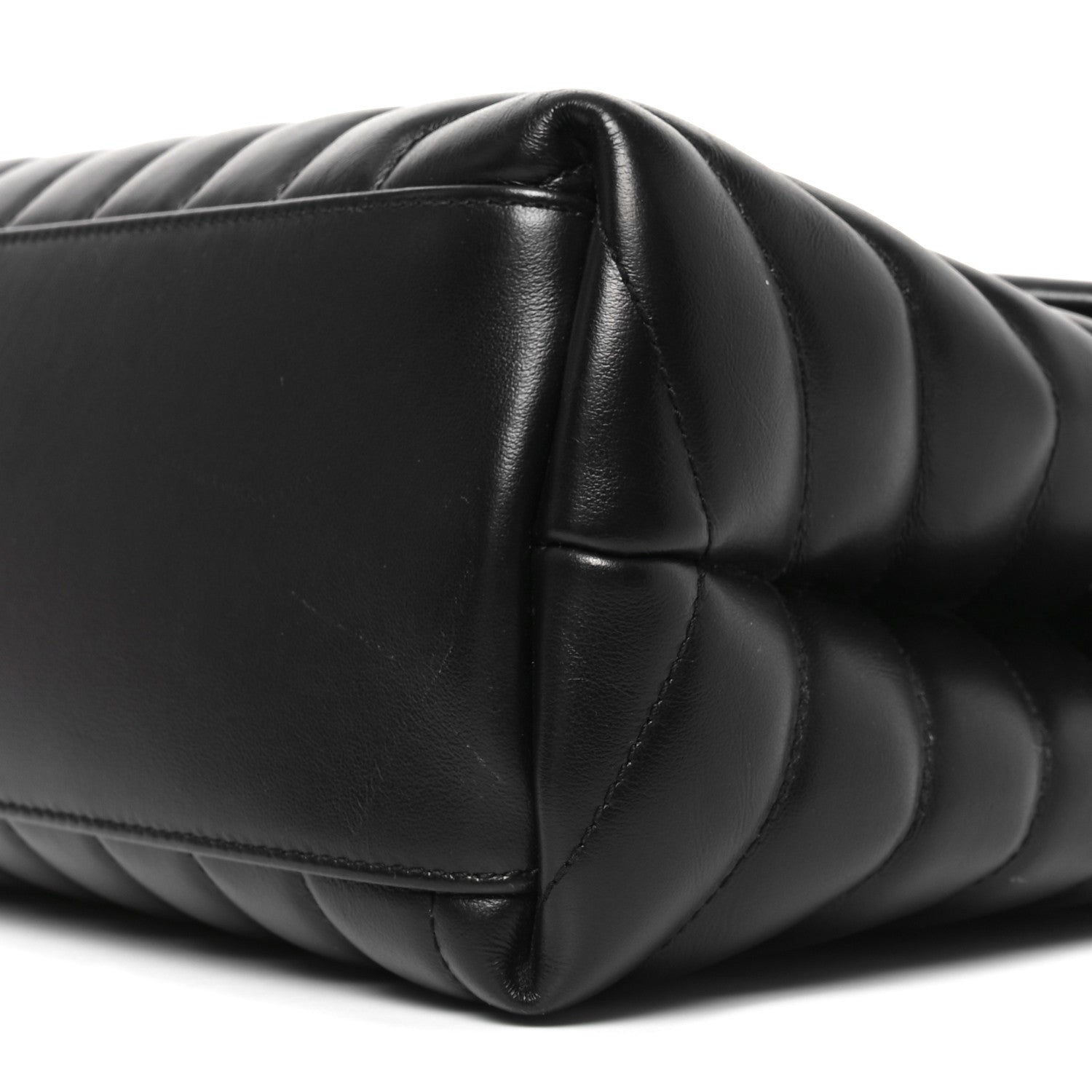 Saint Laurent Calfskin Y Quilted Monogram Medium Loulou Chain Satchel Black 10 of 10