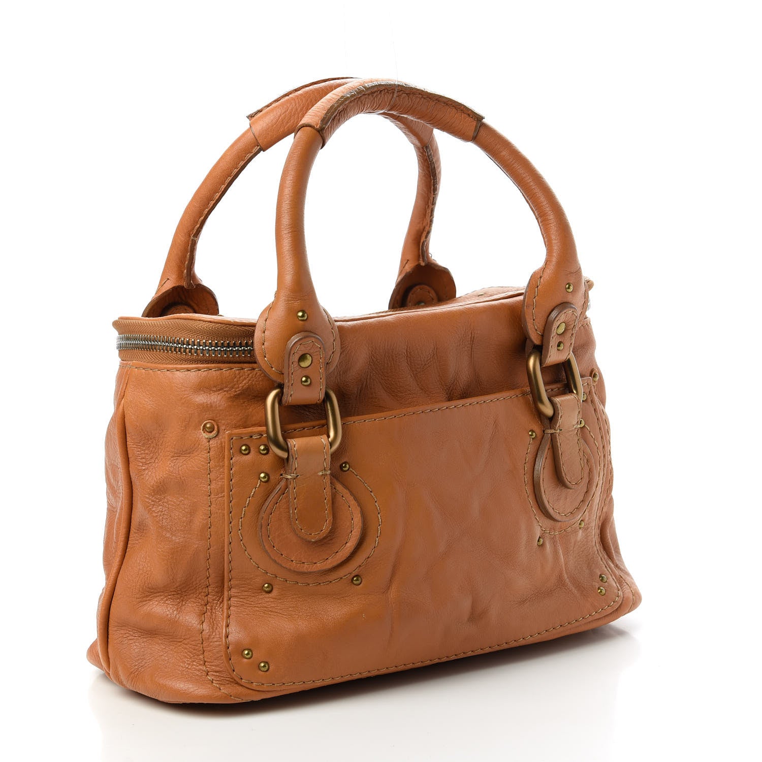 Chloe Calfskin Small Paddington Vanity Case Naturel 3 of 12