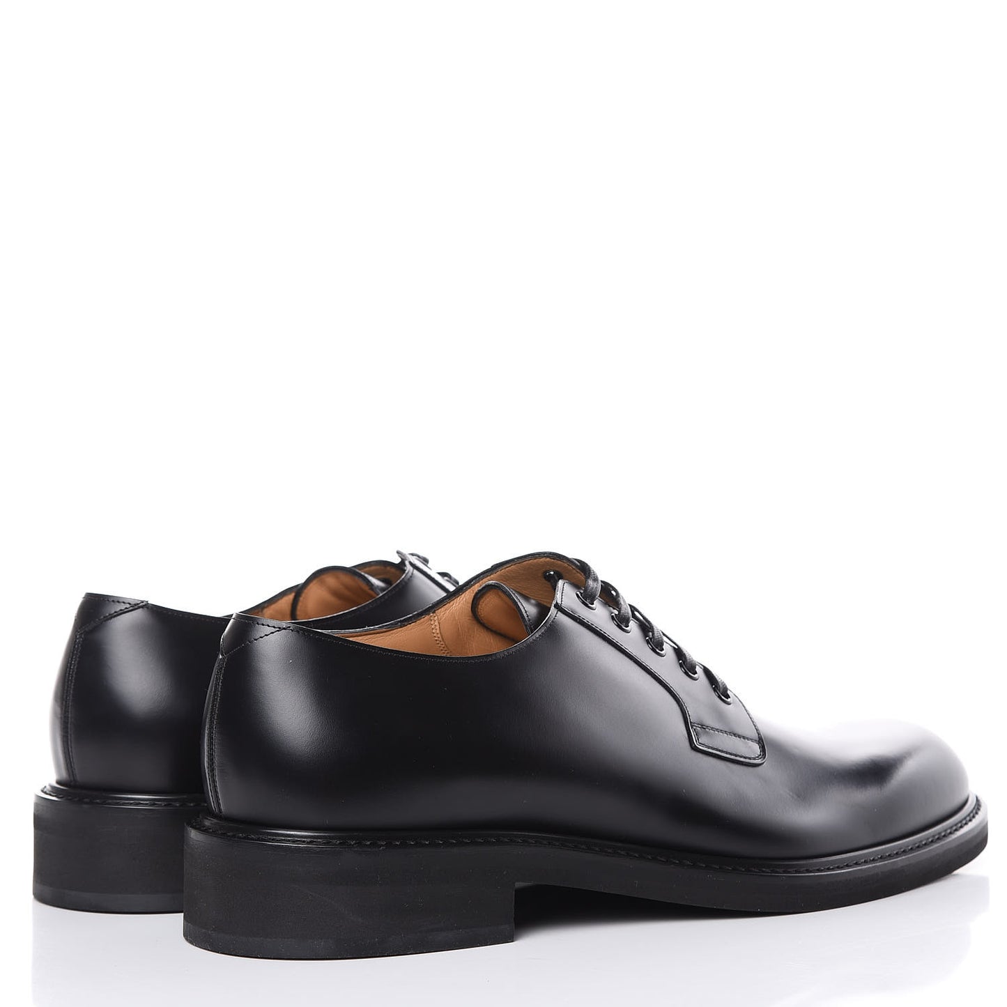 Calfskin Mens Uniforme Derby Relax 10 Black