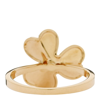 Van Cleef & Arpels 18K Yellow Gold Diamond Small Frivole Ring 53 6.5 4 of 6