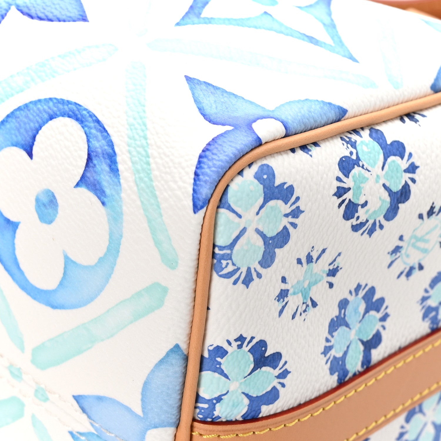 Louis Vuitton Monogram Tiles By The Pool Speedy Bandouliere 25 Lagoon Blue 9 of 12