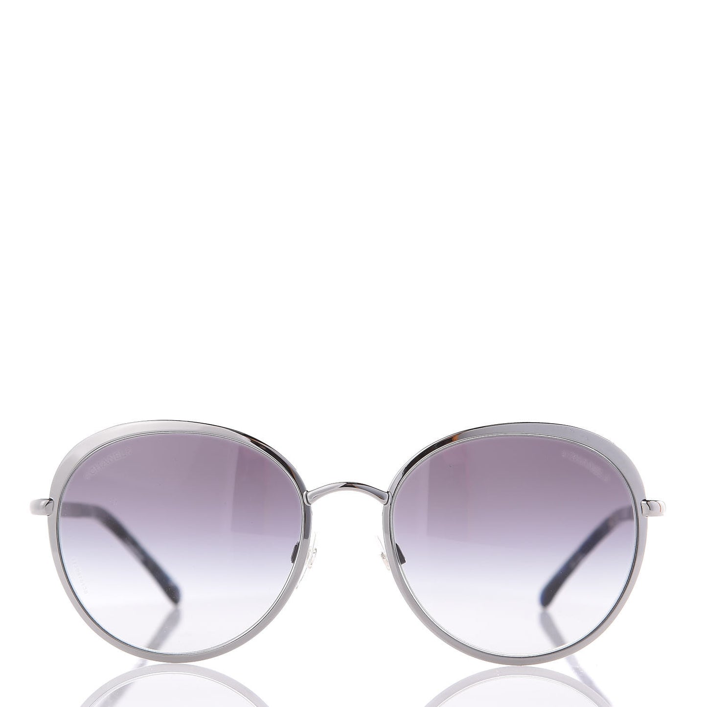 Round Spring Sunglasses 4206 Silver