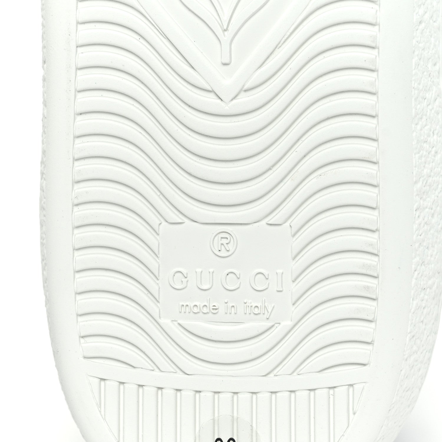 Gucci Calfskin Interlocking G Perforated Womens Ace Sneakers 36 White Grey Sky 6 of 9