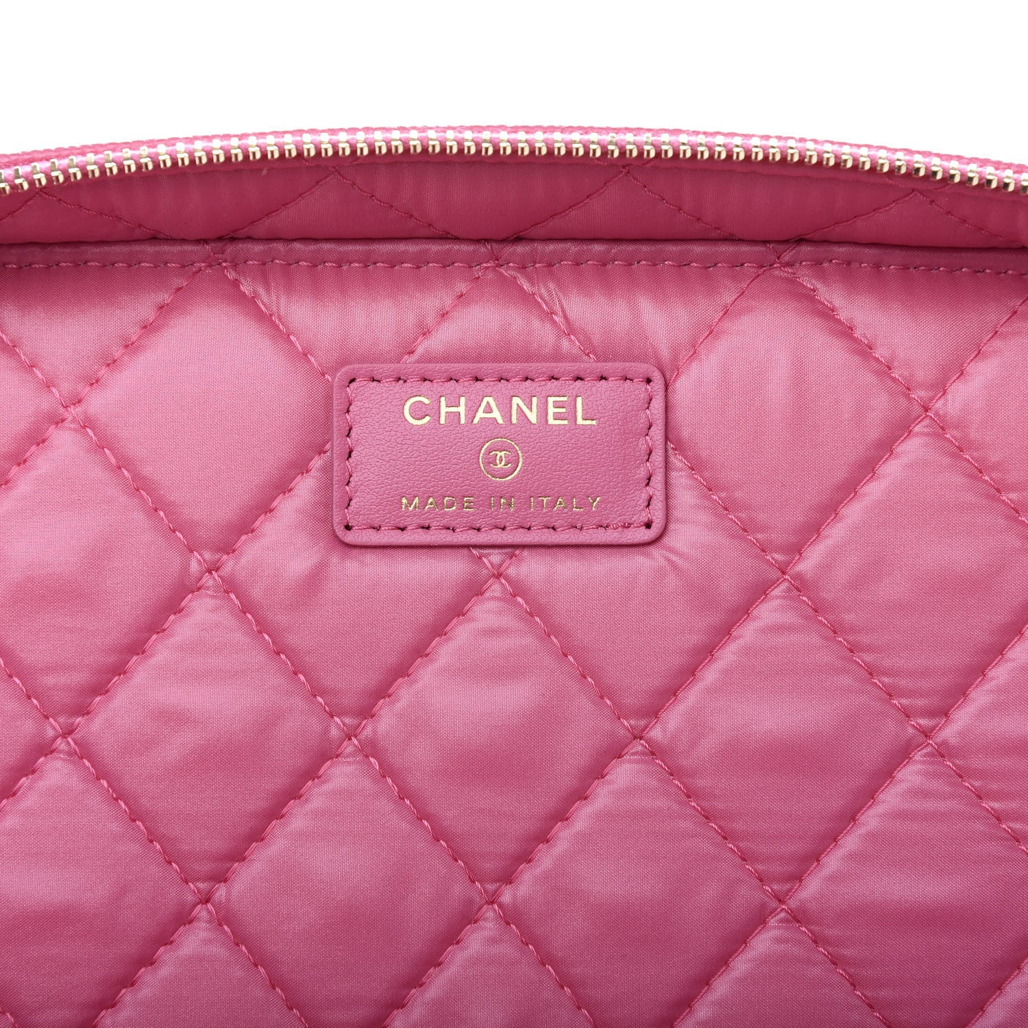 Chanel Caviar Quilted Large Vanity Pouch Pink 7 of 10