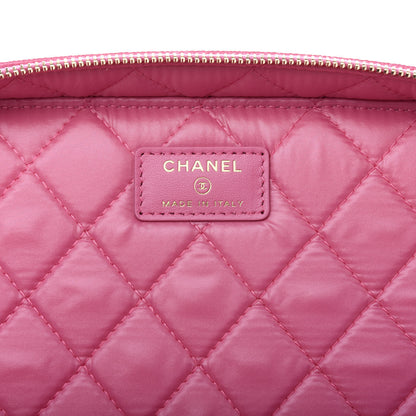 Chanel Caviar Quilted Large Vanity Pouch Pink 7 of 10