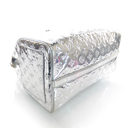 Louis Vuitton Monogram Miroir Speedy 35 Silver 4 of 9
