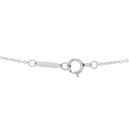 Tiffany Platinum Diamond Pink Sapphire Cobblestone Pendant Necklace 5 of 5