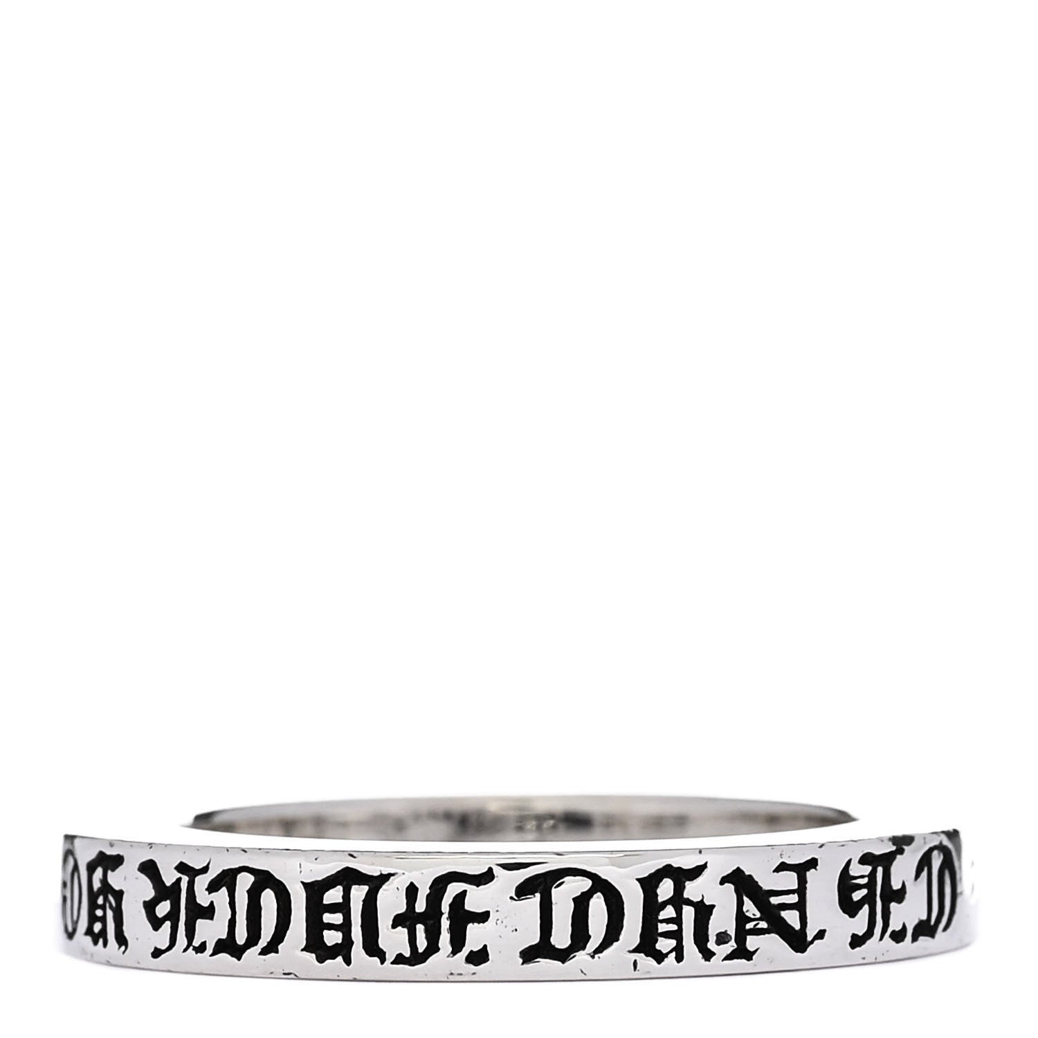 Chrome Hearts Sterling Silver CH NYC Fck You Spacer Ring 56 7.5 3 of 4