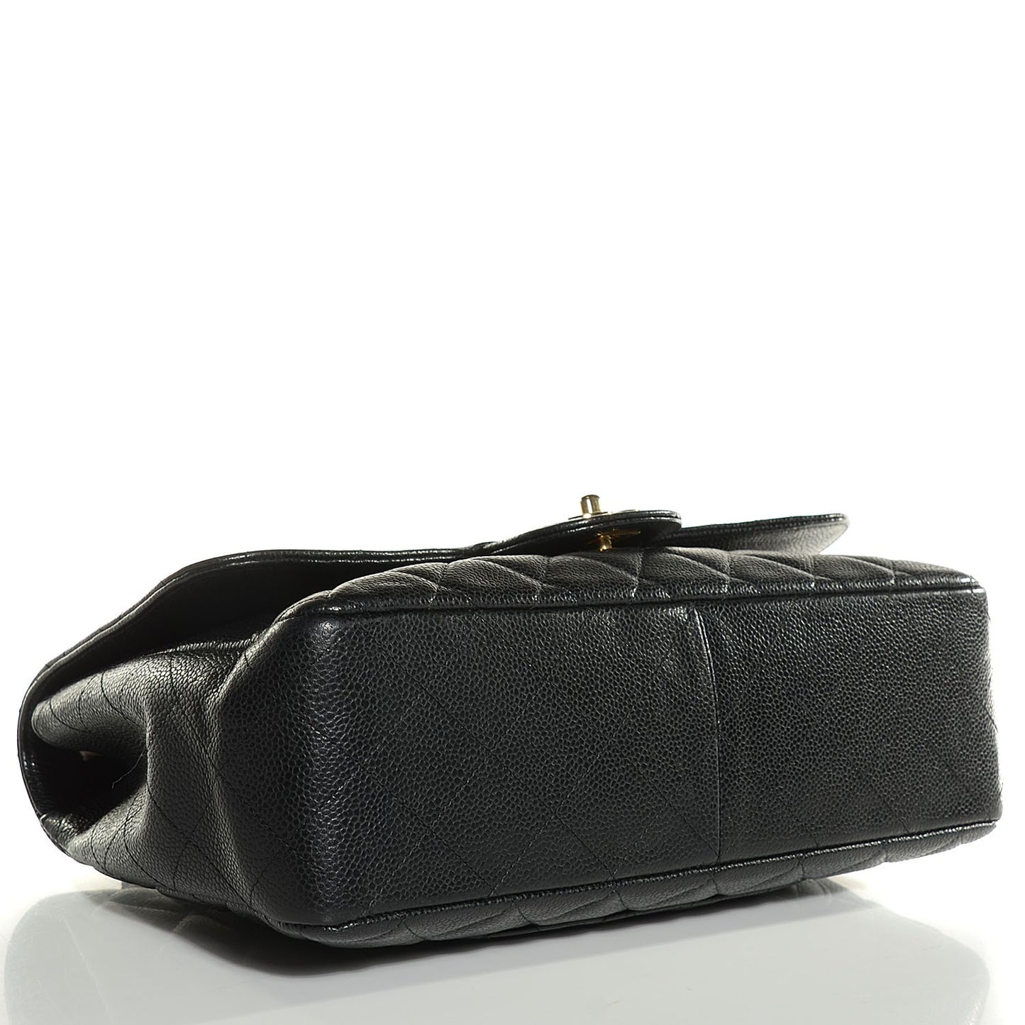 Caviar Quilted Jumbo Single Flap Black